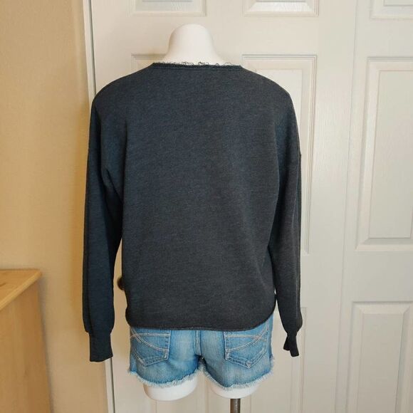 Wildfox Who Needs Friends? drop shoulder crop sweatshirt XS - Picture 7 of 10